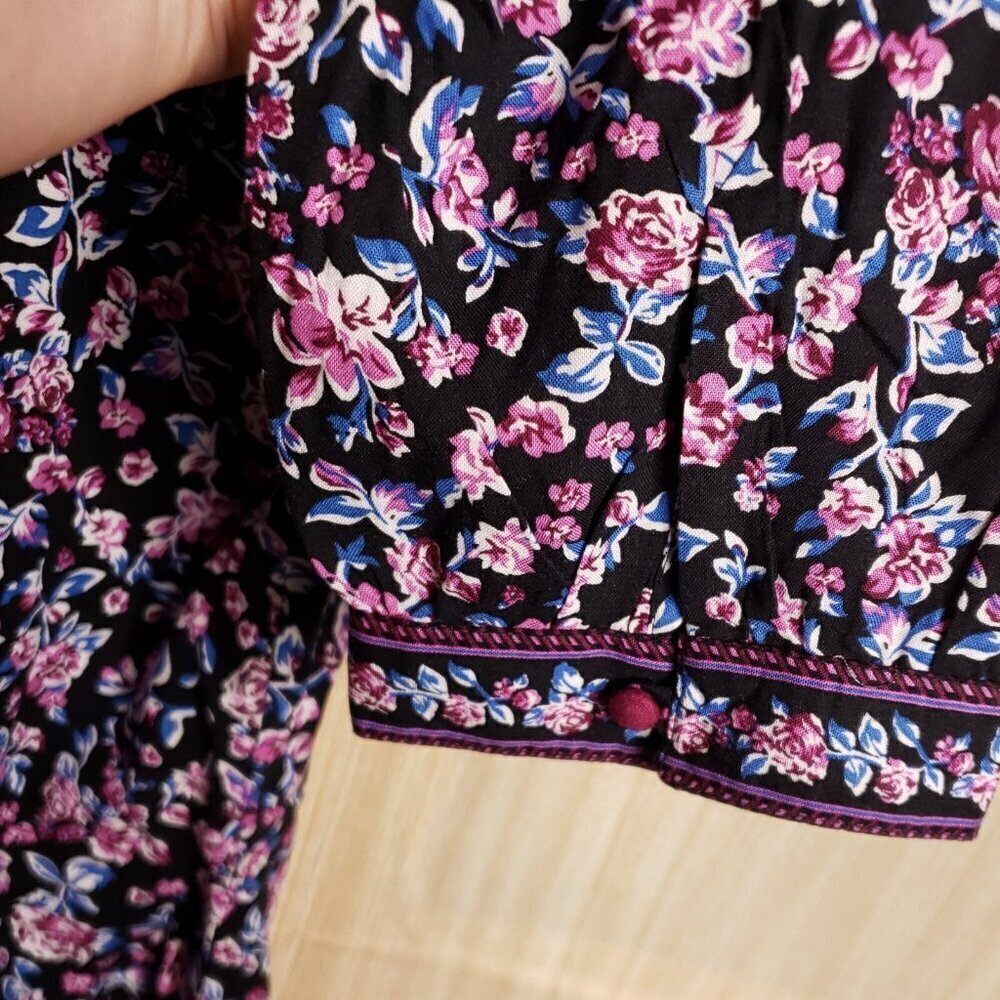 Women Within Womens Floral Cottage Core Tunic Large - Picture 4 of 7